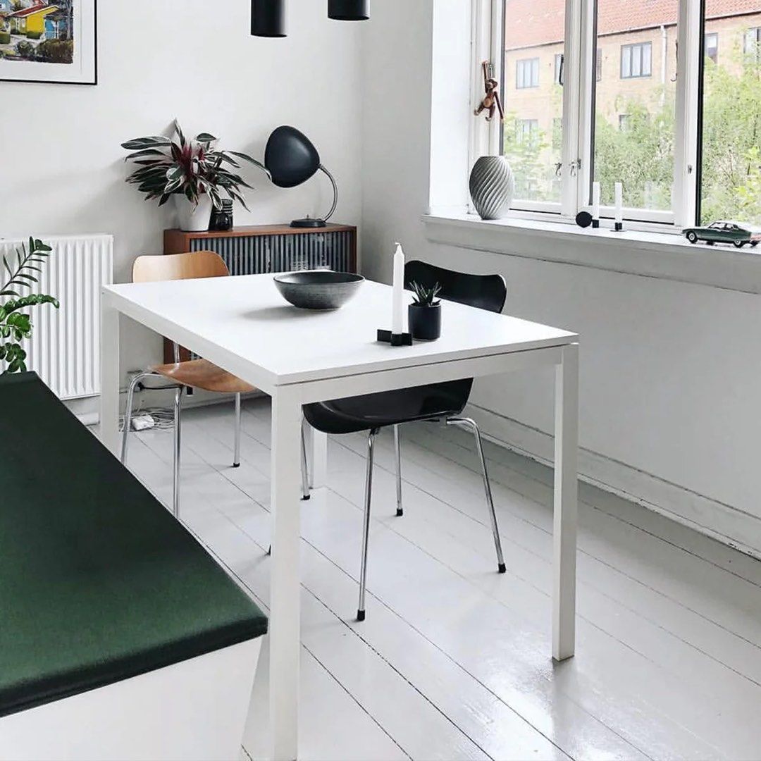 Table white 125 * 75 cm (IKEA Melltorp), Furniture & Home Living