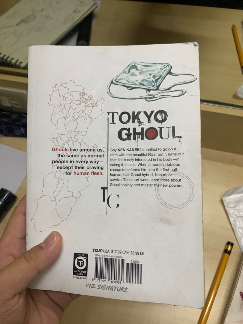 Tokyo Ghoul Vol. 1 (Category: Comics & Manga) located in Quezon City. Submitted by mvangeles (Listing ID 1305579564, Image 2). Description: Tokyo Ghoul Vol. 1 Never used Does not come with tags, plastic or any of the sort. Can deliver to buyer by either Grab Delivery or J&T, but buyer will have to pay for delivery fee. .