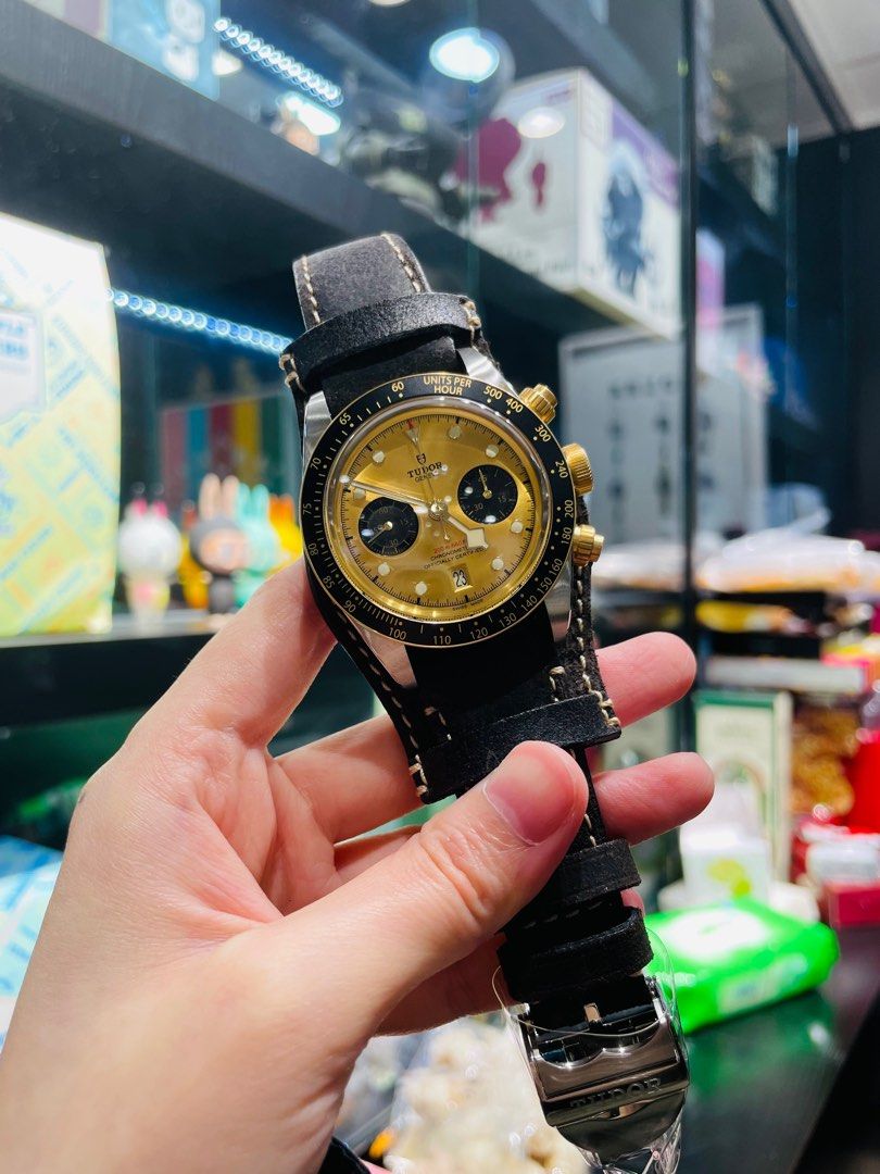 Tudor black bay chrono leather strap 2025