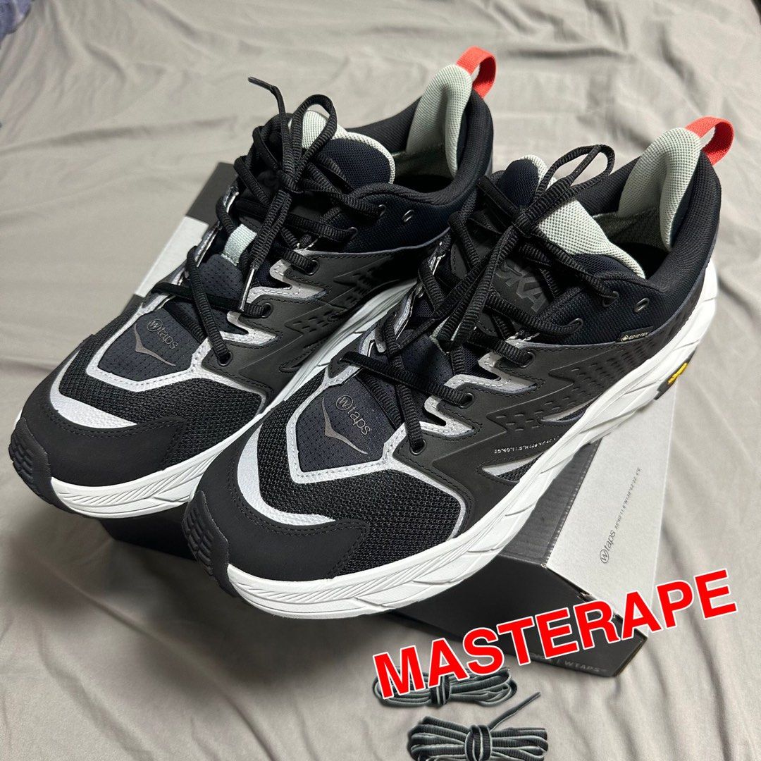 US3-13.5) Wtaps x HOKA ONE ONE Anacapa Low GTX Black White