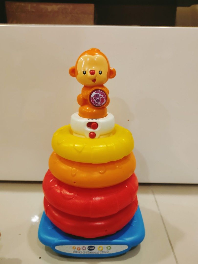 Stack And Sing Rings Vtech Stack n sing ring, Babies & Kids, Infant Playtime on Carousell
