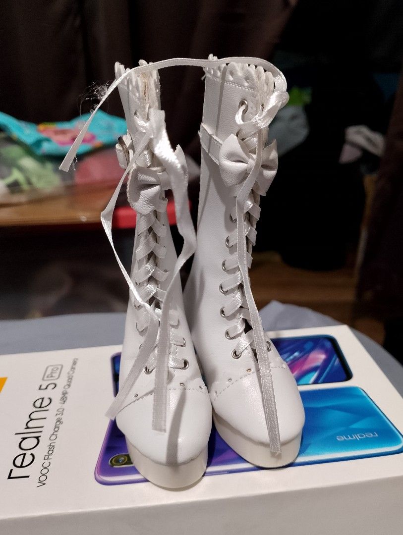 White Lolita Boots (1/3 BJD) (Category: Boots) located in Quezon City. Submitted by kate.declutters_ (Listing ID 1305620848, Image 1). Description: .