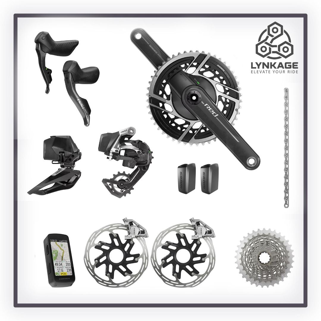 SRAM — 2024 SRAM Red E1 AXS Full Powermeter Groupset Hammerhead Computer — groupsets