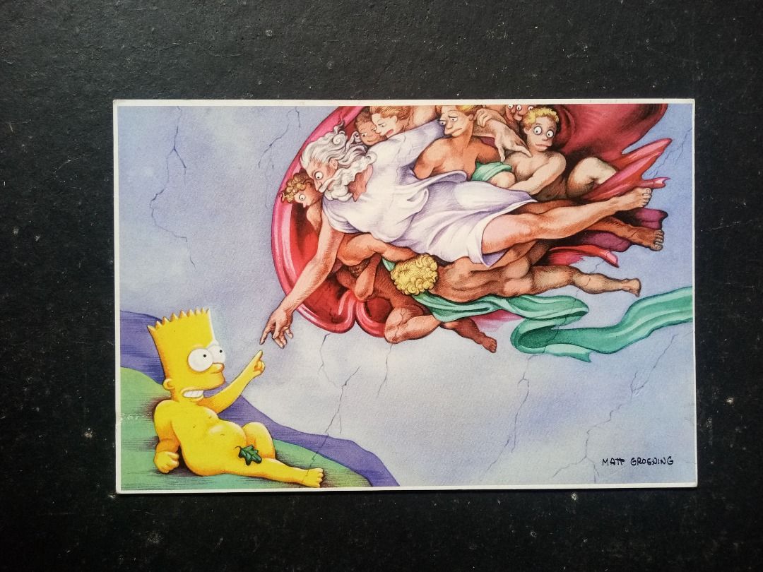 #66 The Simpsons comics + 2 postcards, Hobbies & Toys, Books ...