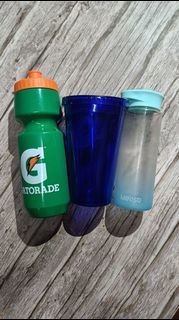 [ FREE ] TAKE ALL! Assorted tumbler, drinking glass, water bottle sports drink bottle