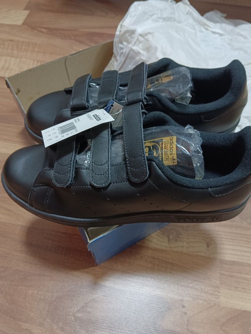Adidas Stan Smith EF Black with Gold Label Black Noir Gold label. US 9 UK 8.5 EUR 42.5 S75189