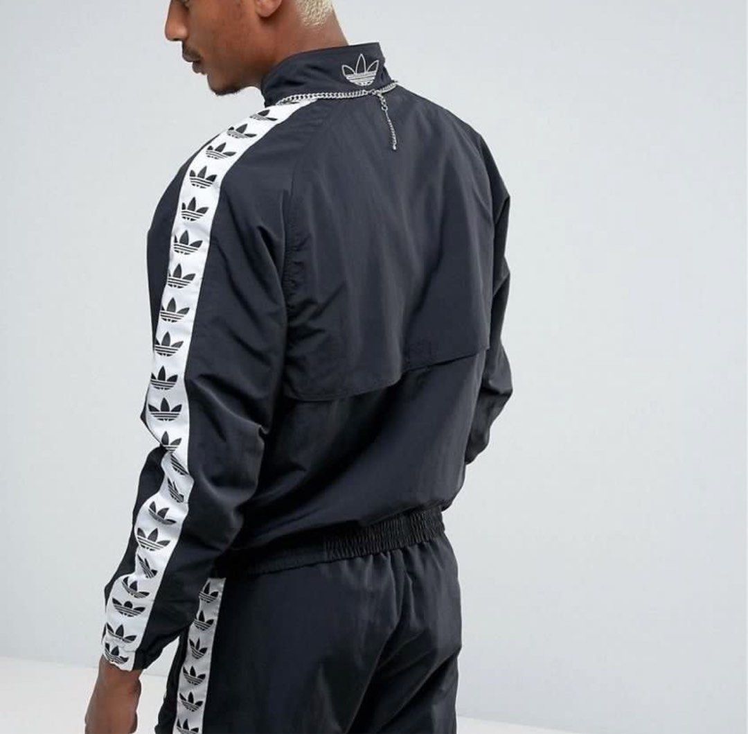 Adidas TNT Tape Windbreaker Jacket Men s Fashion Activewear on Carousell