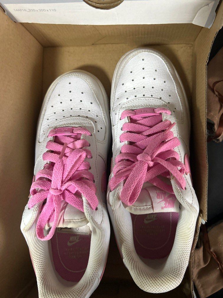 Air Force One Pink Nike tick Women s Fashion Footwear Sneakers on Carousell