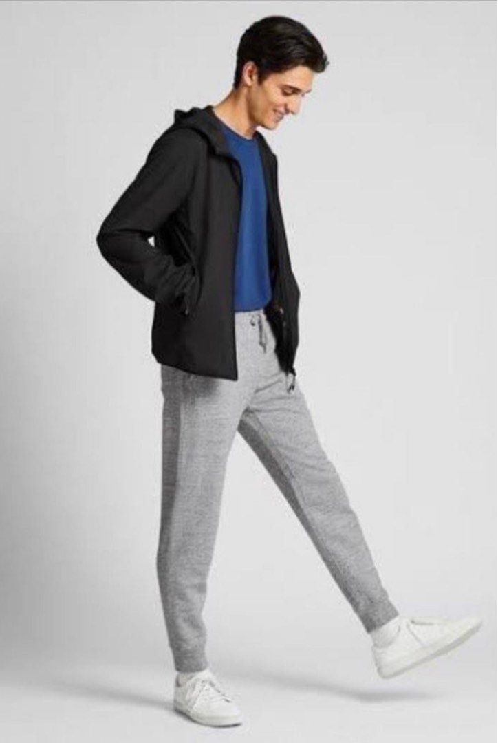 Uniqlo grey joggers cheap