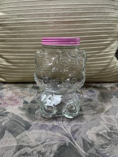 Authentic sanrio hello kitty glass jar