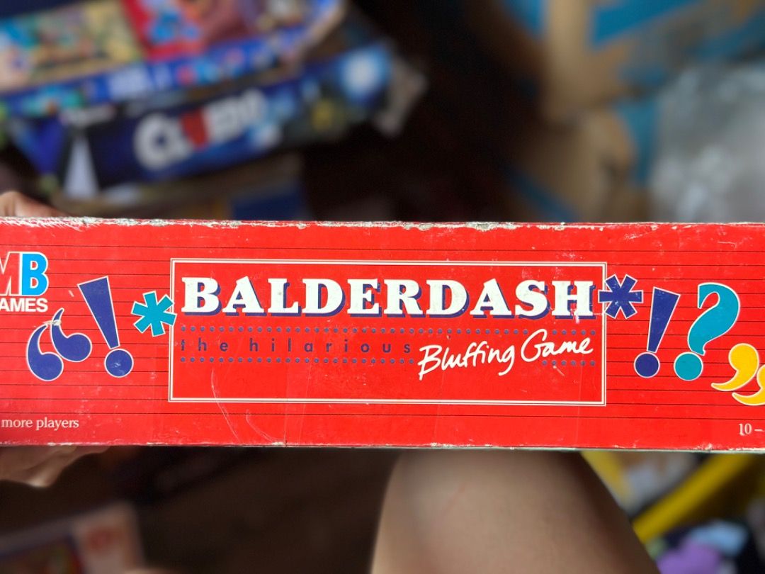 Vintage BALDERDASH BLUFFING GAME - MB GAMES 1992 edition, Hobbies ...