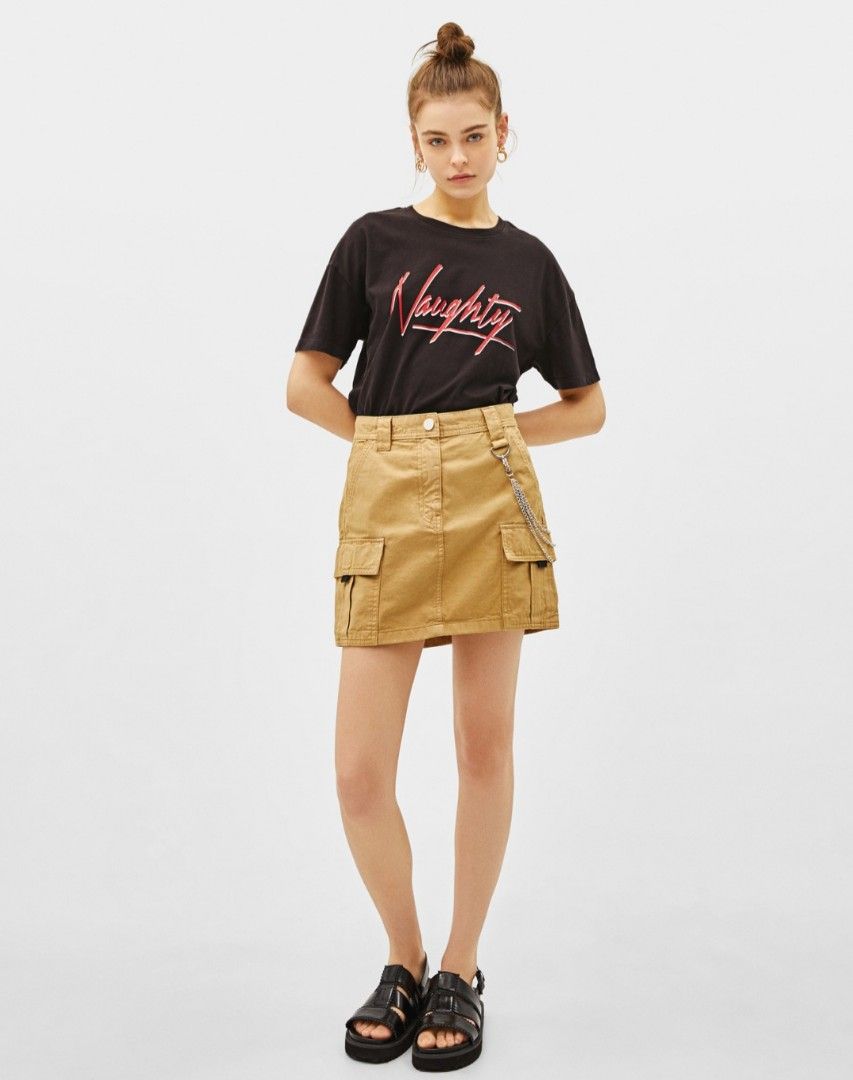 Bershka Cargo Utility Skirt