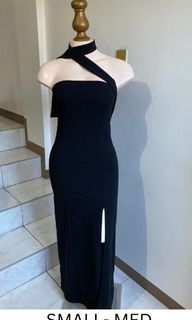 Black Long dress with slit