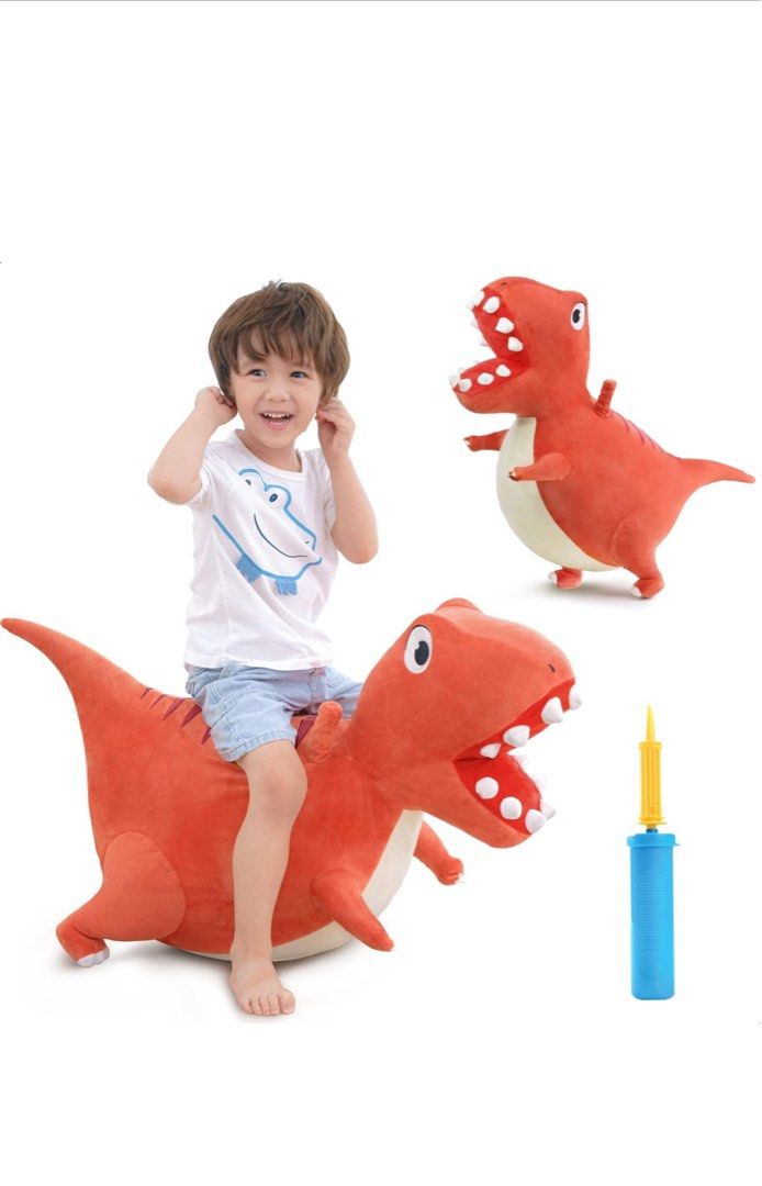 Bouncy Pals Bouncy T-Rex (Category: Infant Playtime) located in Lipa City. Submitted by lifestyled (Listing ID 1305730514, Image 1). Description: Bouncy Trex Toy that your kid will surely love Features & details polyester Why Children Need Hopping Toys?—Exercise kids balance, strengthen leg muscles, improve lung health, and enhance immune system. Anti-Overturn Protection—Hind legs supported, not easy to fall back. Larger contact surface, more sta
