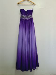 Branded tube fairy events party JS prom purple gown dress