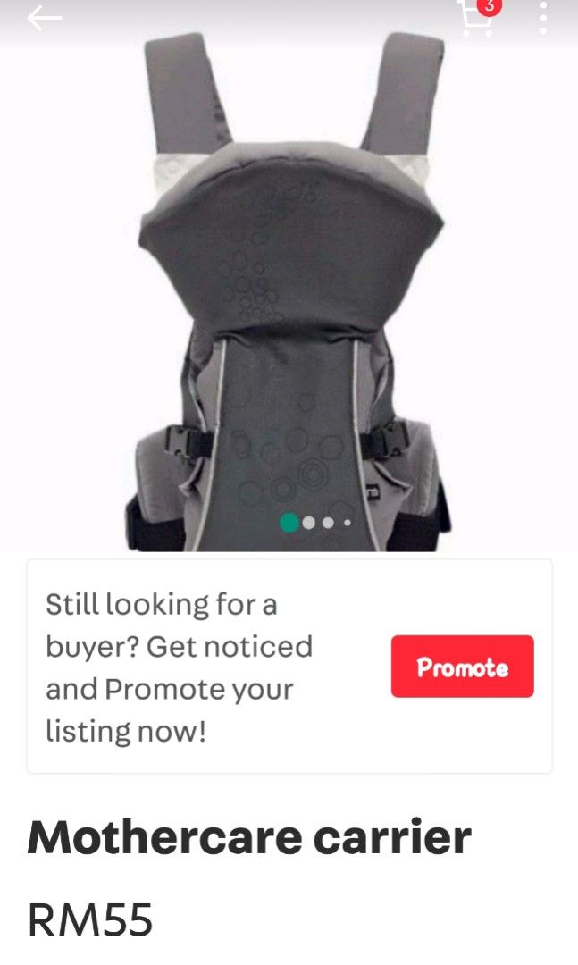 Bumbo carrier clearance