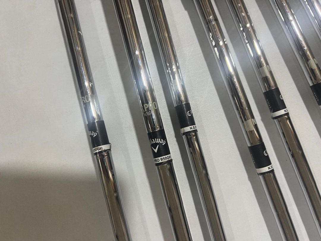 Callaway APEX Iron set NSPRO 950GH (Category: Golf) located in Paranaque City. Submitted by declutterfavorites (Listing ID 1305786437, Image 3). Description: Callaway apex nspro 950GH Stiff Irons 5/6/7/8/9 Wedges S/P.