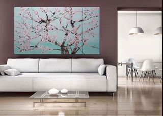 Cherry Blossoms Resin Art Painting