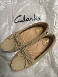 Clarks Boat Shoes in Taupe