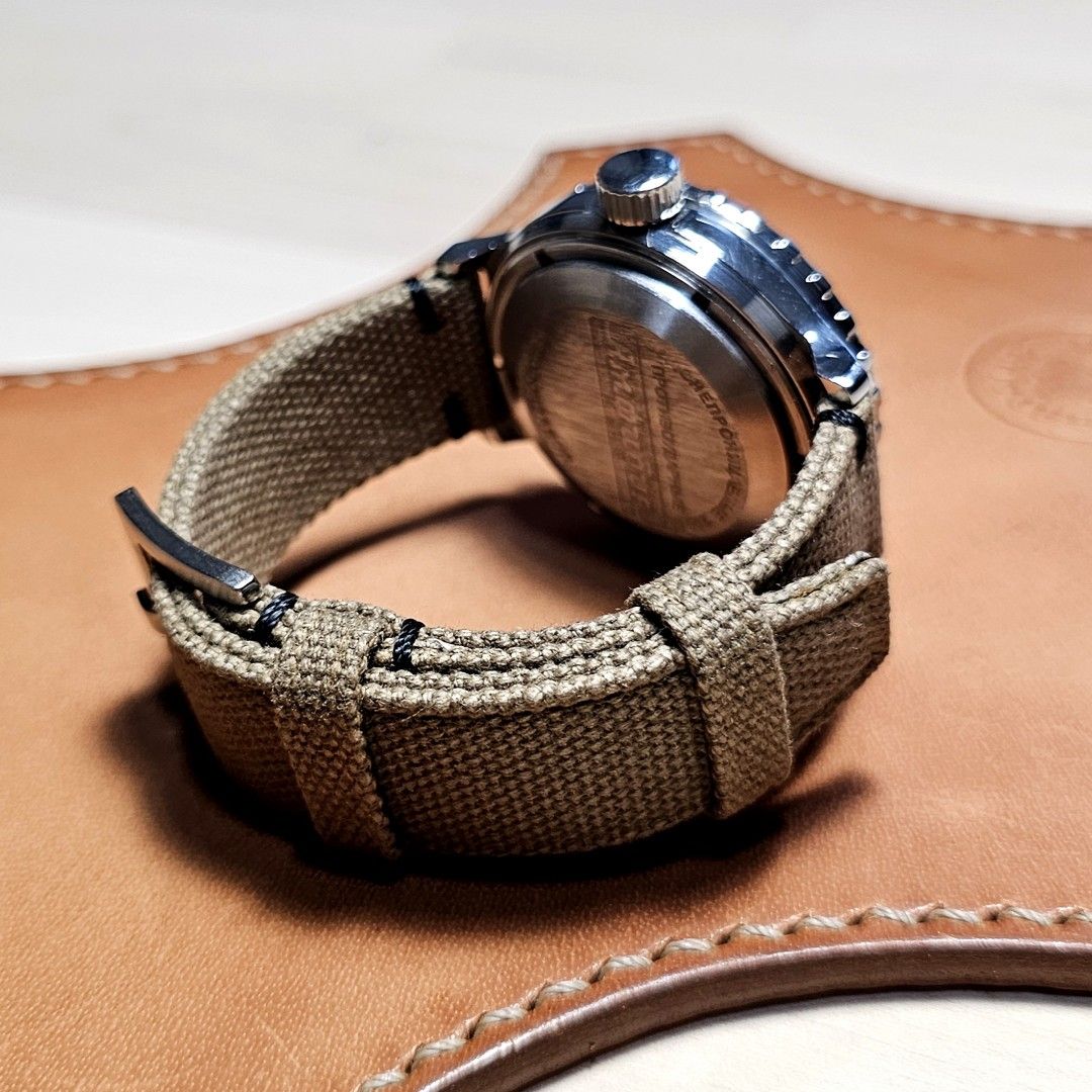 Custom Handmade Full Canvas Watch Strap for Vostok Amphibia Men s Fashion Watches Accessories Watches on Carousell