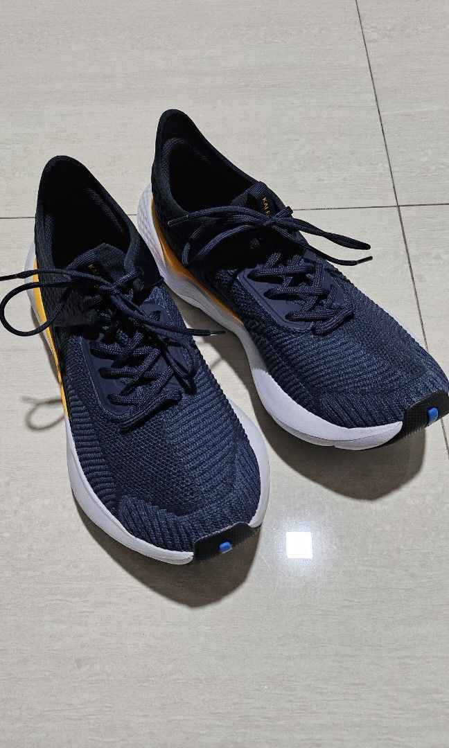 DECATHLON Men's Running Shoes JOGFLOW Navy/Yellow, Men's