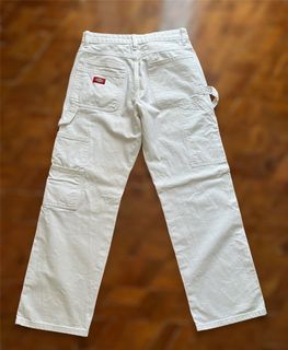 Dickies Carpenter Pants Straight Cut in Off-white