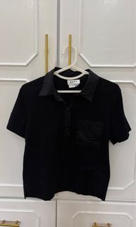 DKNY black polo shirt