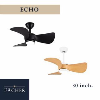 ECHO Black or White Oak 30" Ceiling Fan Inverter