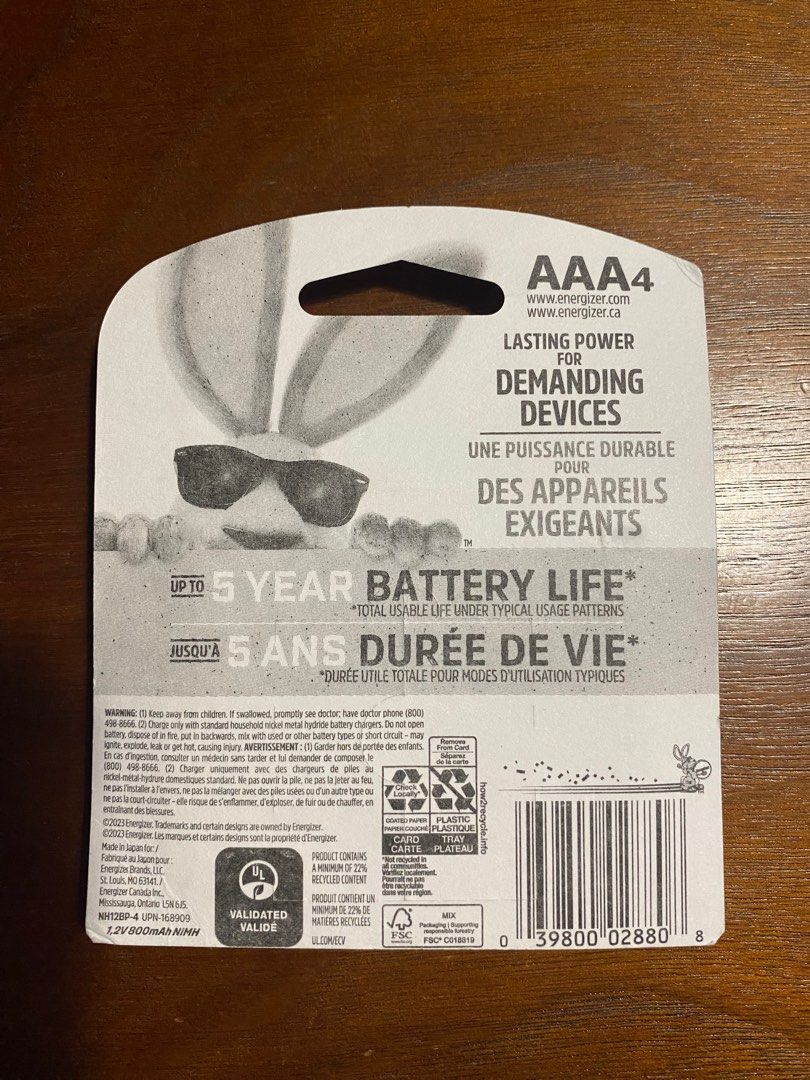 Energizer Recharge Power Plus AAA (4 pcs.) (Category: Batteries & Chargers) located in Manila. Submitted by kidsatheart (Listing ID 1305795484, Image 2). Description: Original & Brand New .