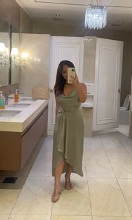 Evernew Sage Green Party Dress