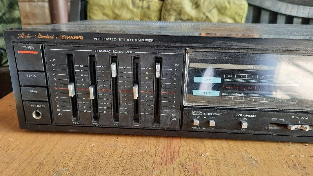 Fisher CA-272 Integrated Stereo Amplifier (Category: Soundbars, Speakers & Amplifiers) located in Pasig City. Submitted by audiopropasig (Listing ID 1305800970, Image 2). Description: 110v from U.S. Specs: 100 watts per channel into 8 ohms (stereo).