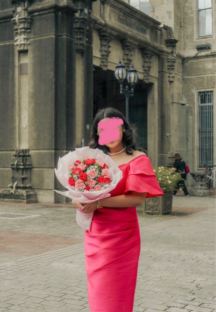 rent Gazaar fuchsia pink magenta dress for graduation weddings etc. Women s Fashion Dresses Sets Evening dresses gowns on Carousell