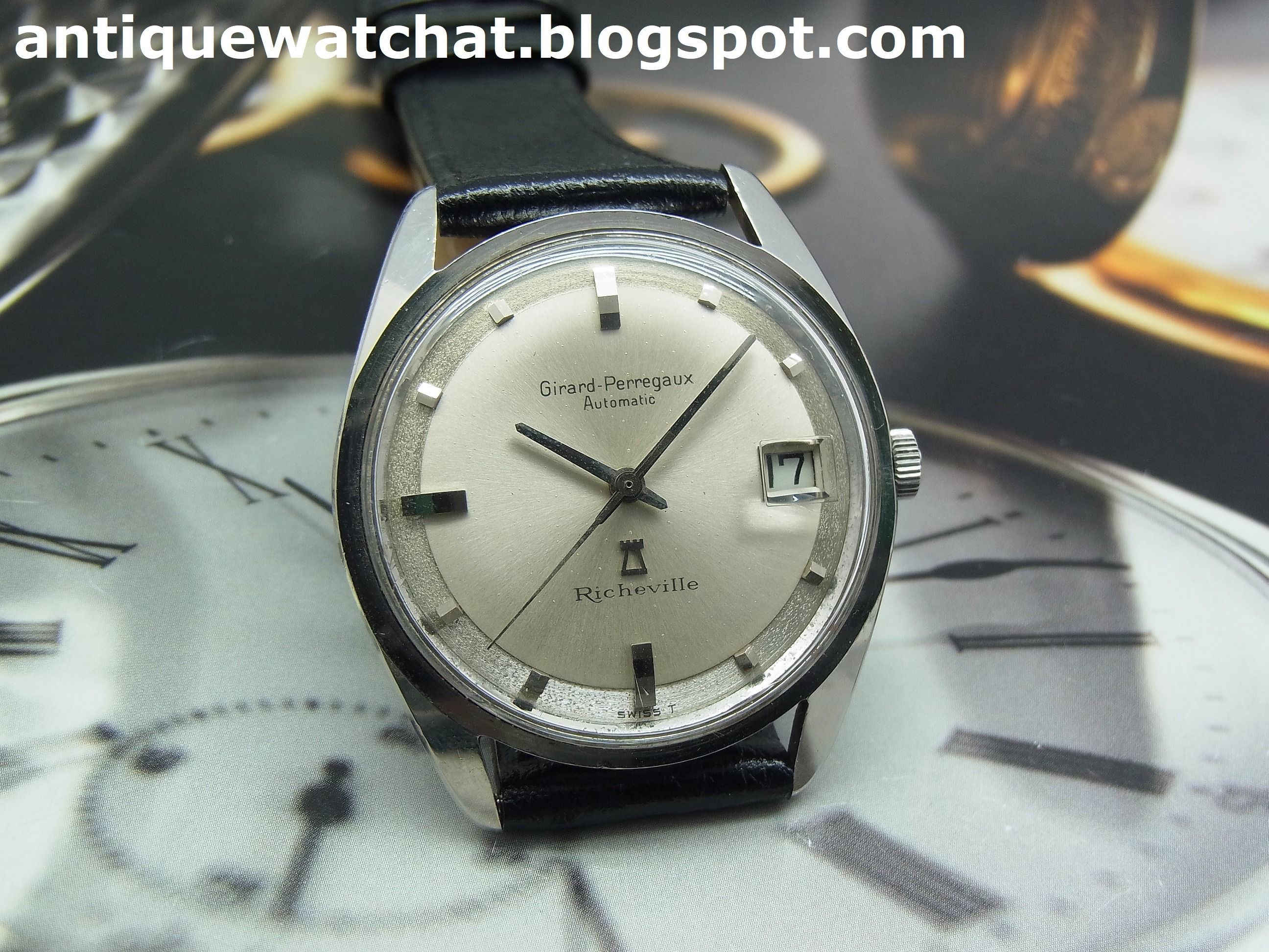GIRARD PERREGAUX RICHEVILLE 39 JEWELS AUTOMATIC WATCH 1964 s