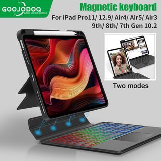 GOOJODOQ Bluetooth Keyboard Wireless Magnetic Case for ipad 9th, 8th, 7th Gen, 10.2