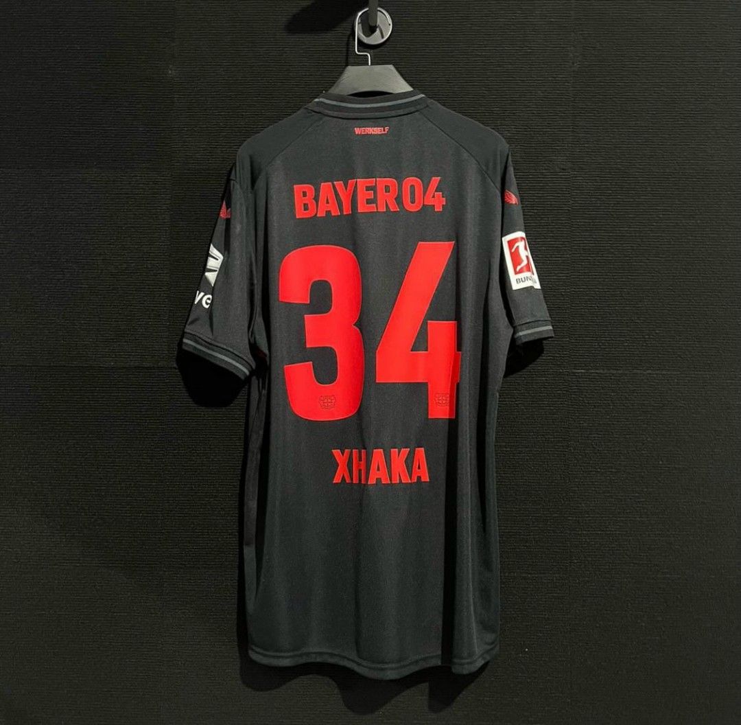 Bayer 04 Xhaka 34 ユニフォーム Bayer 04 Leverkusen Home XHAKA 34 Jersey 25-26 - KICKOFFSHOPPER
