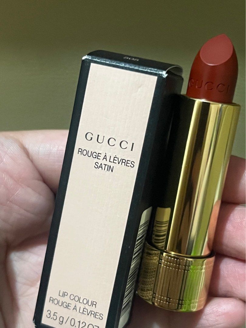 Gucci lipstick (Category: Makeup) located in Muntinlupa City. Submitted by rndmsouth (Listing ID 1305806523, Image 2). Description: Brandnew 💯 Authentic Money back if proven fake .