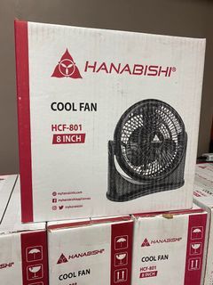 Hanabishi 8" Cool Fan 8T Desk Fan HCF-801 Black