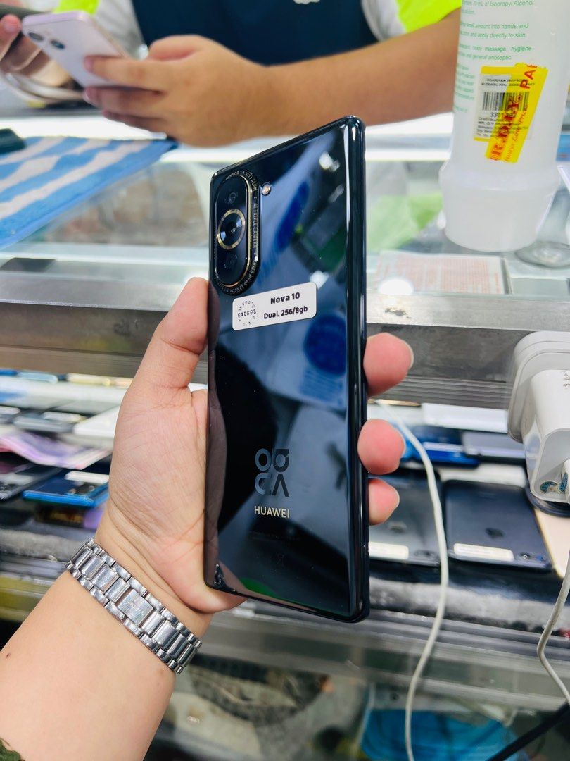 Huawei Nova 10 256gb Global FU (Category: Huawei) located in San Juan City. Submitted by javedsgadgetshop (Listing ID 1305805862, Image 2). Description: OPEN FOR INSTALLMENT VIA CREDIT CARD/GGIVES/SPAY/BILLEASE & SWAP/TRADE-IN! WE BUY AND SELL ( ANYKINDS OF UNIT BINIBILI PO NAMIN)! PTPA : Padelete po f bawal Read ❗️Onhand ‼️ Huawei Nova 10 •256gb •NTC Variant •Good batt health •Sim 1 Smart •95% Smoothness •No hidden issue | No Repaired •100% Auth