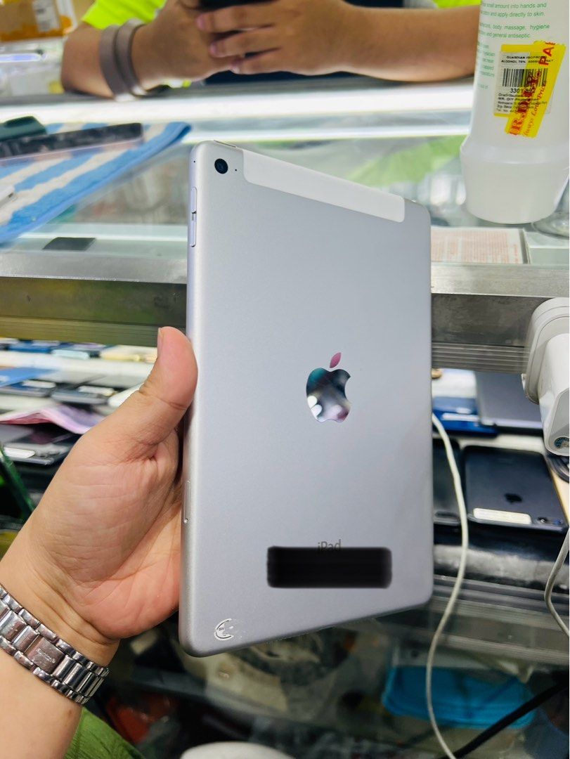 Ipad Mini 4 128gb LTE (Category: iPad) located in San Juan City. Submitted by javedsgadgetshop (Listing ID 1305804150, Image 3). Description: OPEN FOR INSTALLMENT VIA CREDIT CARD/GGIVES/SPAY/BILLEASE & SWAP/TRADE-IN! WE BUY AND SELL ( ANYKINDS OF UNIT BINIBILI PO NAMIN)! PTPA : Padelete po f bawal Read ❗️Onhand ‼️ Ipad Mini 4 •128gb •NTC Variant •Good batt health •Factory Unlock •100% Smoothness •No hidden issue | No Repaired •100% Authentic | No