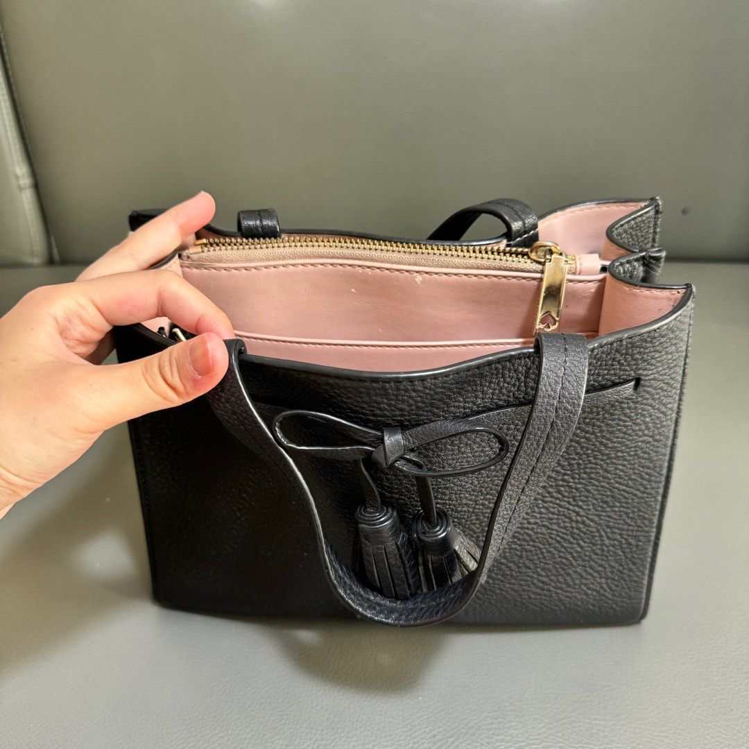 Kate Spade Hayes Small Satchel Black Bag Barang Mewah Tas Dompet di Carousell