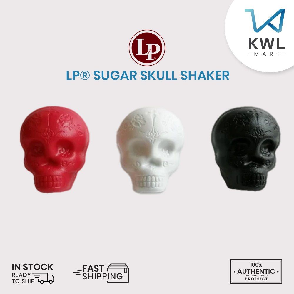 Shaker Sugar Skull Rosso LP006-RD – LP Latin Percussion, Teschio In Plastica