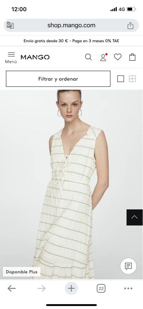Mango Striped bow dress Women s Fashion Dresses Sets Dresses on Carousell