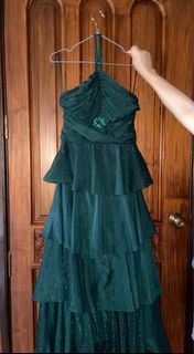 Maniju Reworked Emerald Dark Green Dress Prom Ball