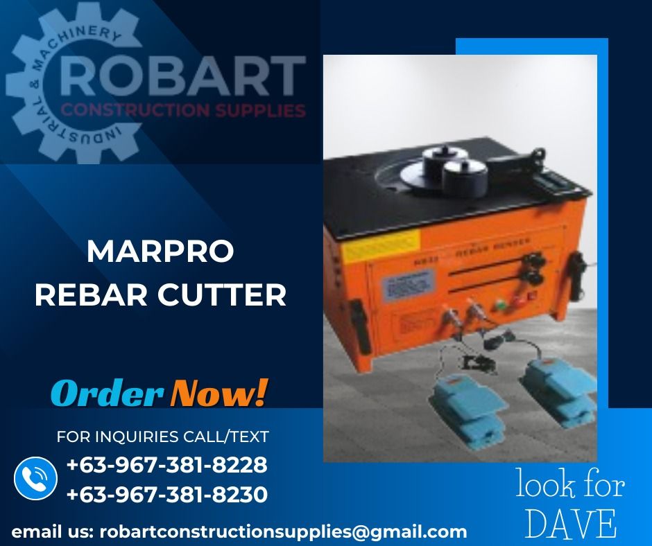 MARPRO REBAR CUTTER (Category: Construction Tools & Equipment) located in Caloocan City. Submitted by gabo. (Listing ID 1305731805, Image 1). Description: SALE❗ ❗ ❗ SALE❗ ❗ ❗ SALE❗ ❗ ❗ LOOK FOR: Dave T. Cariño 0 9 6 7 3 8 1 8 2 2 8 / 0 9 6 7 3 8 1 8 2 3 0 7 7 4 6-6 1 4 8 / 7 0 0 2- 2 8 7 2 / 8 6 3 6-3 0 0 5 𝑹𝑶𝑩𝑨𝑹𝑻 𝑪𝑶𝑵𝑺𝑻𝑹𝑼𝑪𝑻𝑰𝑶𝑵 𝑺𝑼𝑷𝑷𝑳𝑰𝑬𝑺 📍S&L BUILDING, 1ST & 2ND FLOOR, 1405 YUSECO ST, STA CRUZ, MANILA SEND US MESSAGE FOR 