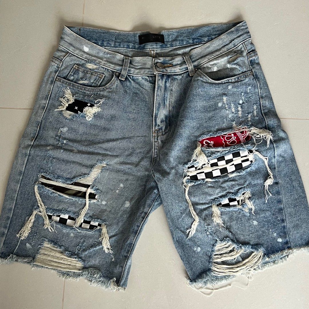 Mens denim shorts clearance top