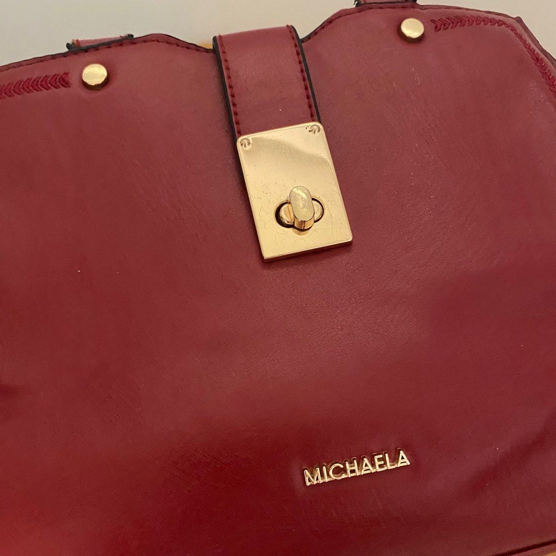 Michaela Shoulder/Hand Bag (Category: Shoulder Bags) located in Magalang. Submitted by movingoutthings (Listing ID 1305688012, Image 3). Description: Measurements seen in the photo.