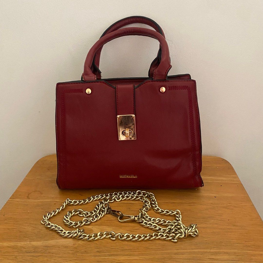 Michaela Shoulder/Hand Bag (Category: Shoulder Bags) located in Magalang. Submitted by movingoutthings (Listing ID 1305688012, Image 1). Description: Measurements seen in the photo.