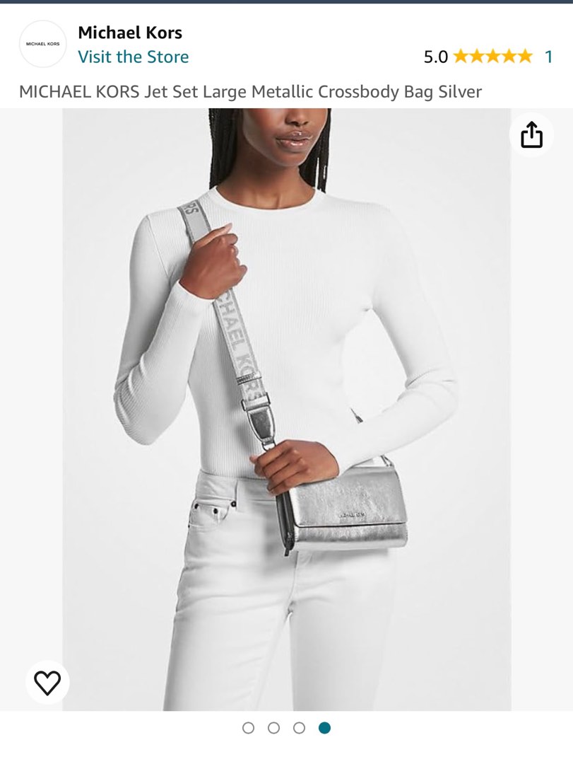 Michael kors crossbody silver deals