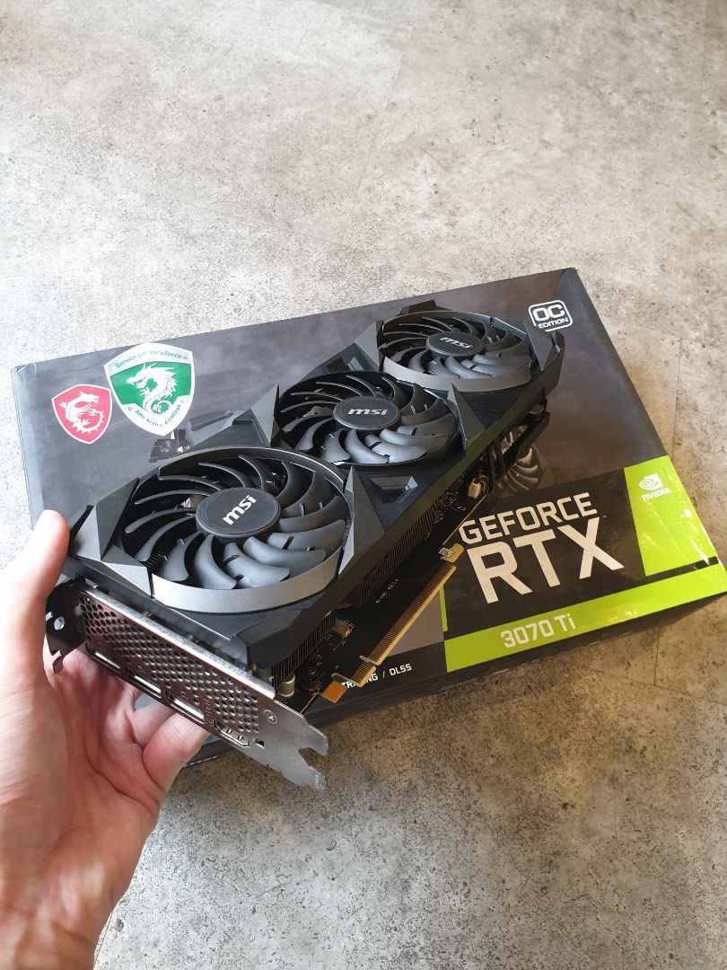 MSI GEFORCE RTX 3070 Ti VENTUS 3X OC 8GB DDR6X 256BIT NVIDIA VGA RTX  3070Ti