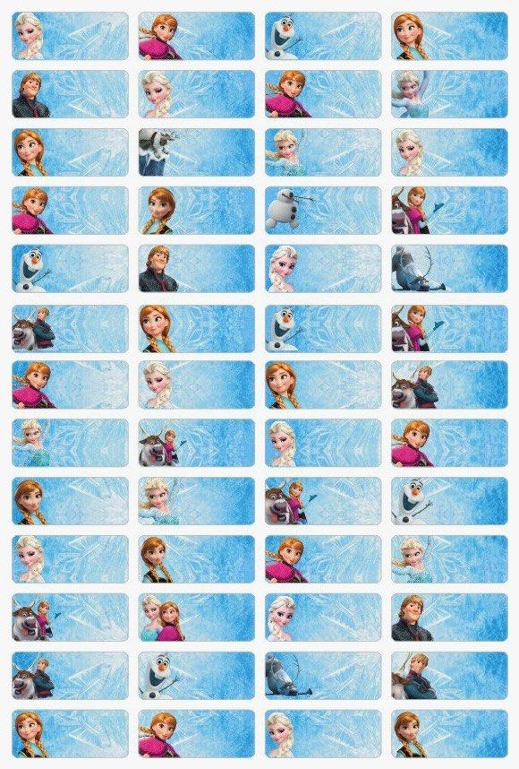 Frozen Elsa Name Stickers on Carousell